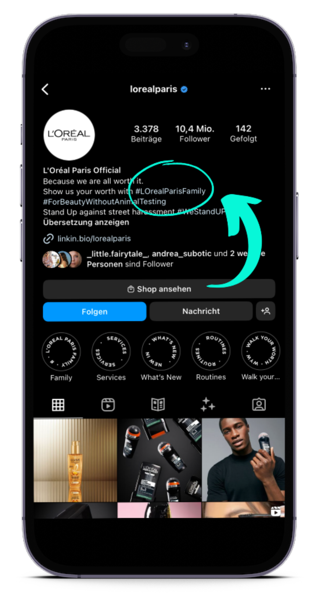 Quelle: Instagram @lorealparis